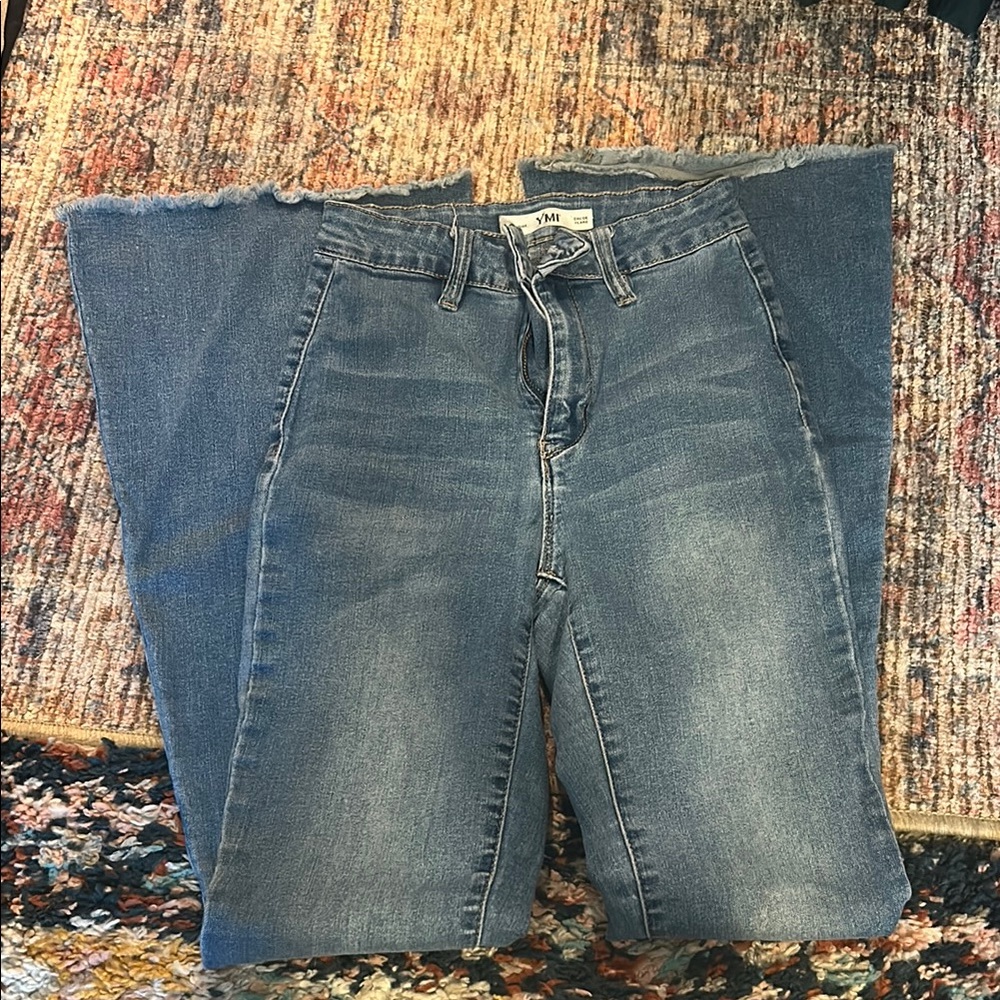 YMI Blue Flare Jeans - Picture 1 of 3